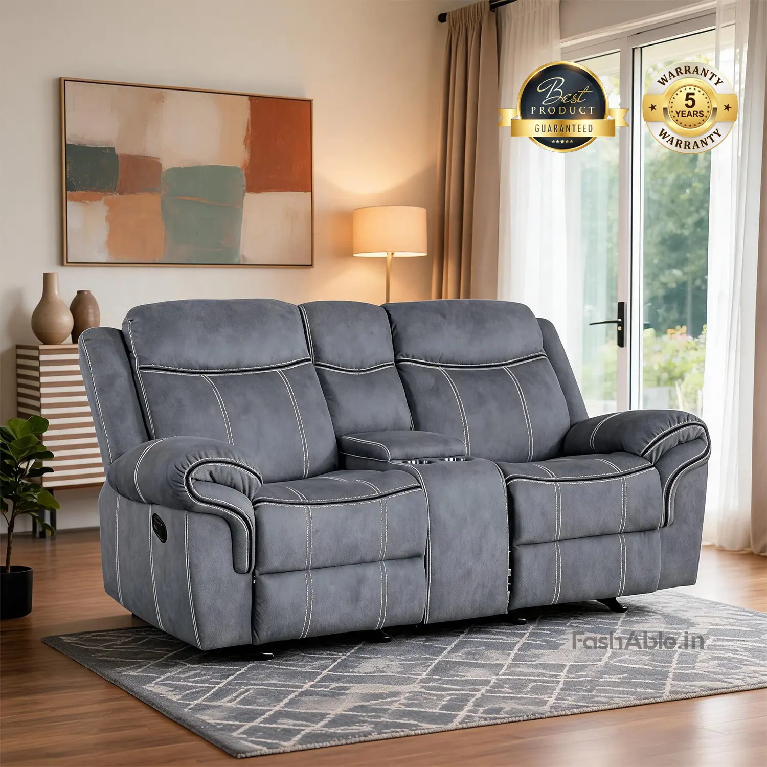 Vandor Recliner Sofa Grey Vandor Recliner Sofa Grey