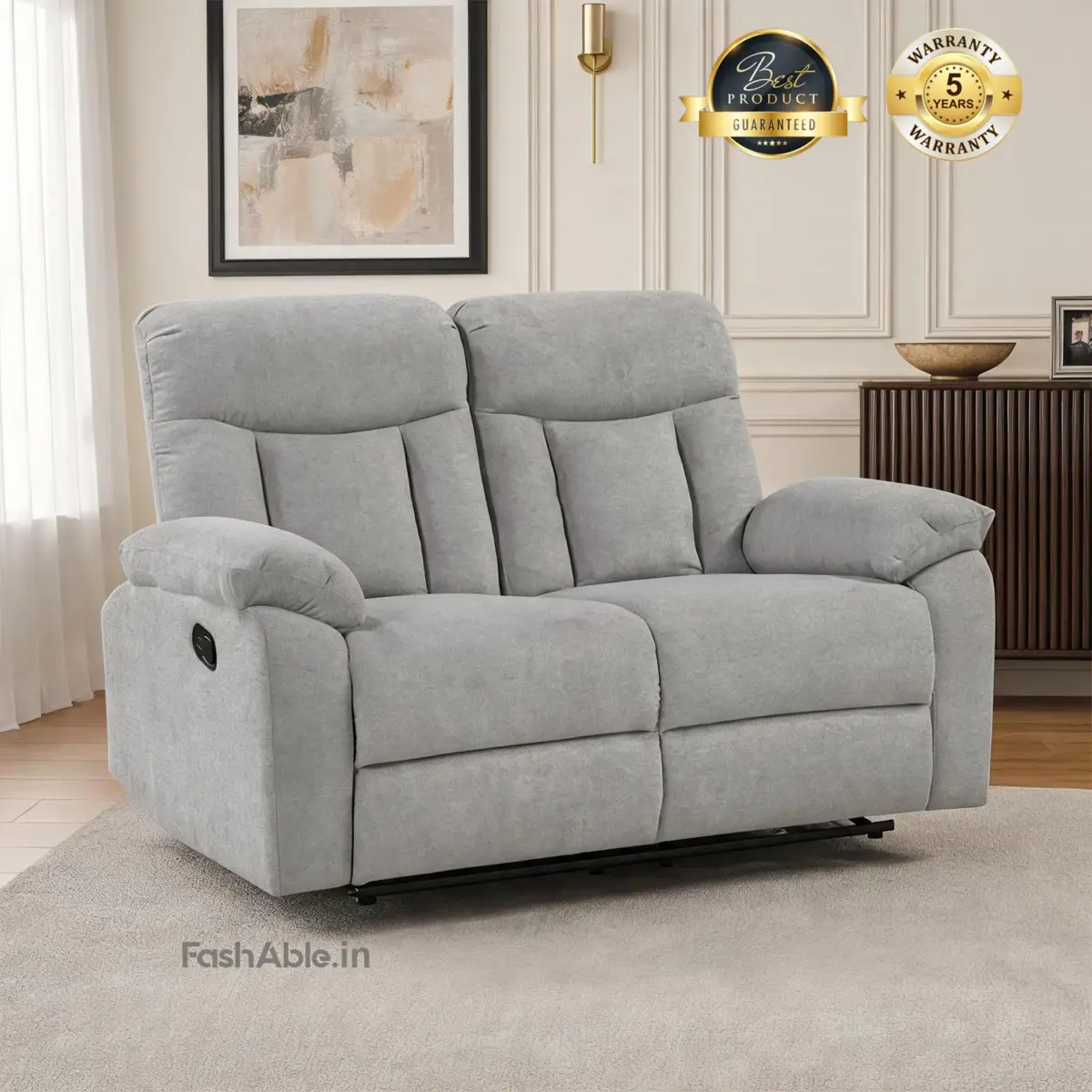 Vantrel Recliner Sofa Grey