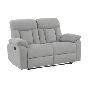 Vantrel Manual 2 Seater Sofa With Recliner 67"
