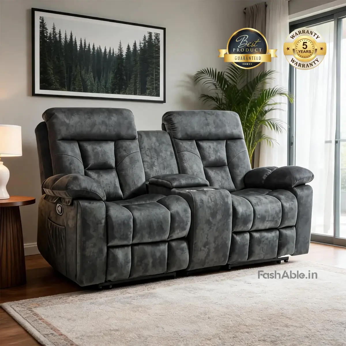 Velqon Manual Recliner DGrey
