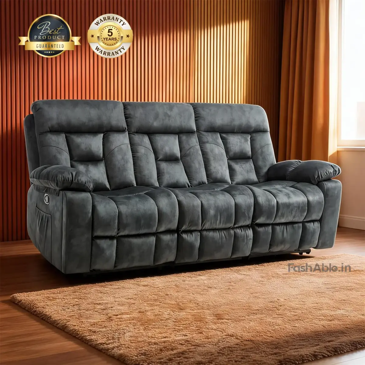 Velqon Recliner Sofa 3 Seater (1)