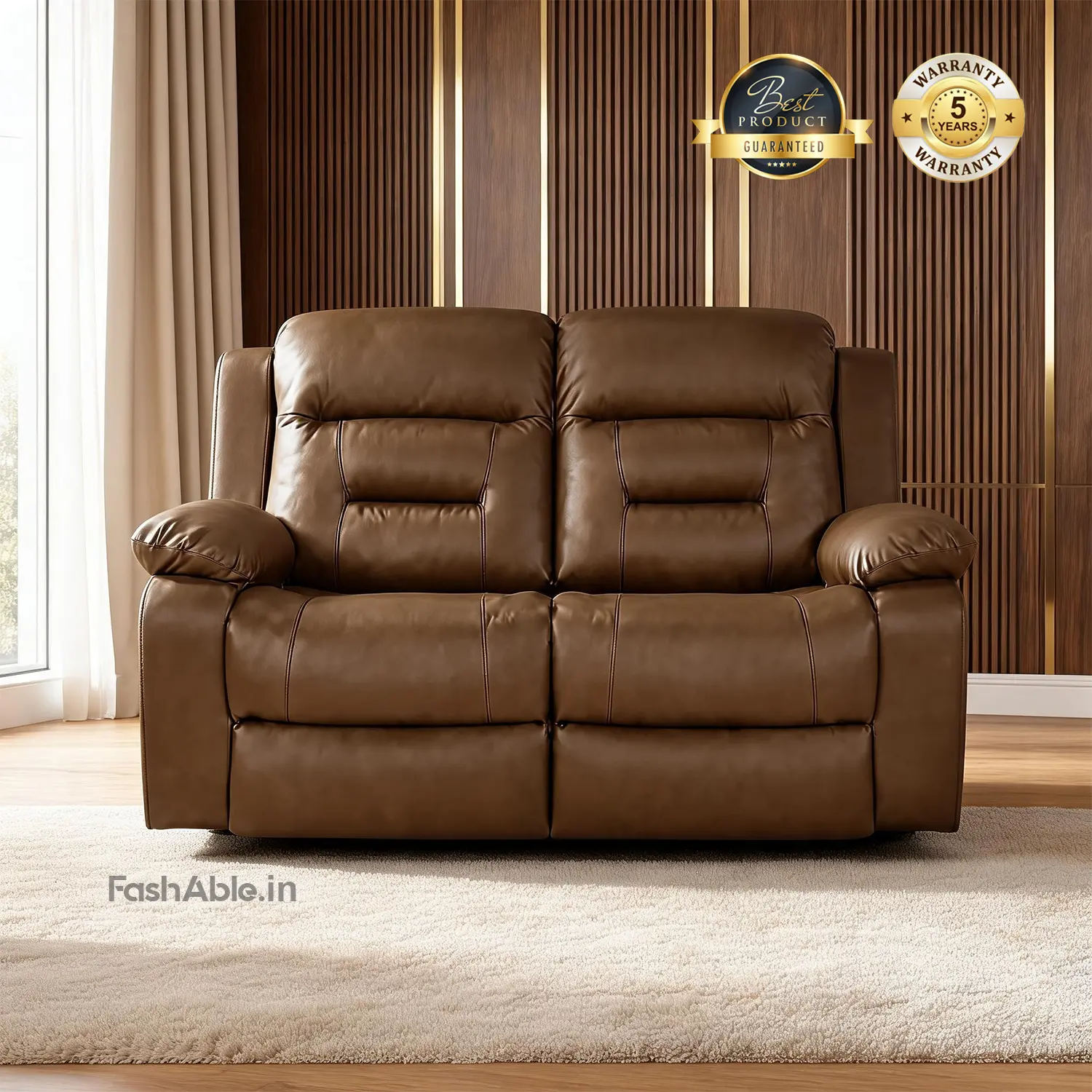 Viresta Recliner Sofa Brown Viresta Recliner Sofa Brown