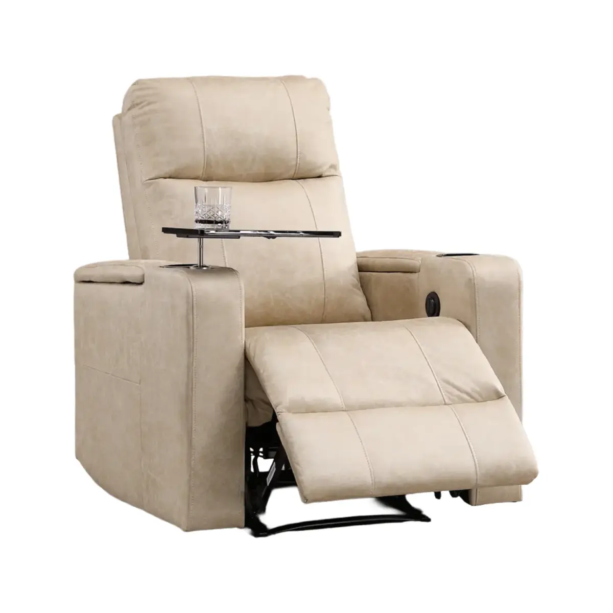 Zorrel Recliner Sofa Beige (4)