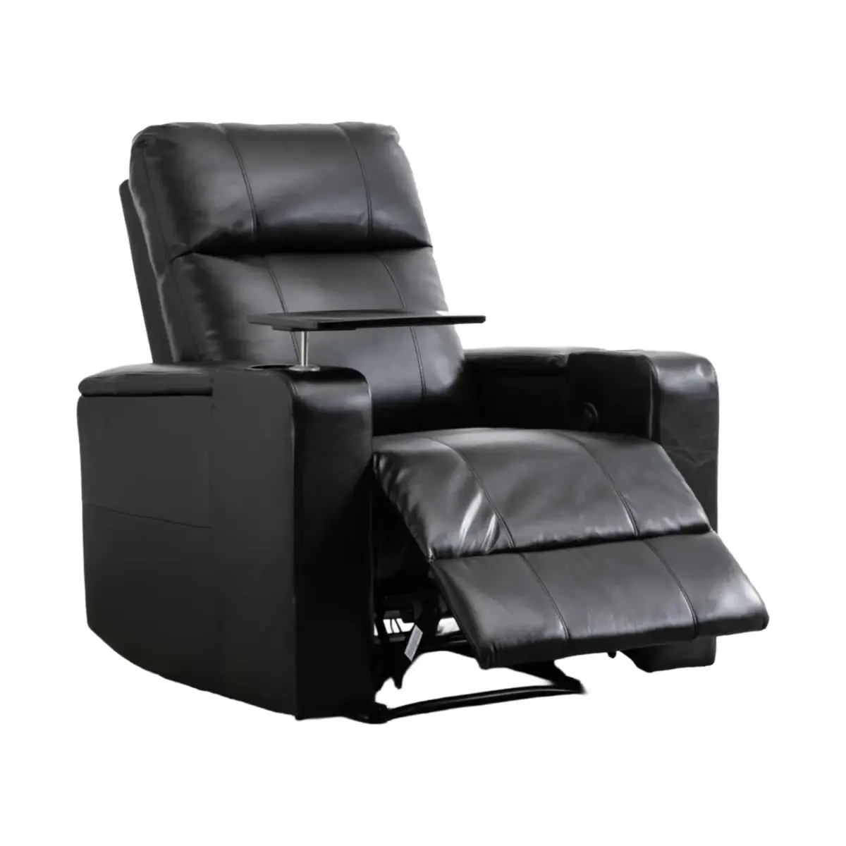 Zorrel Recliner Sofa Black (4)