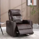 Zorrel Recliner Sofa Brown (1)