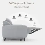 Calmio Recliner Sofa Grey (1)