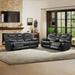 Chesfo Recliner Sofa Black (5)
