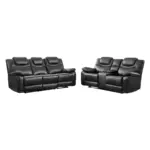 Chesfo Recliner Sofa Black (7)