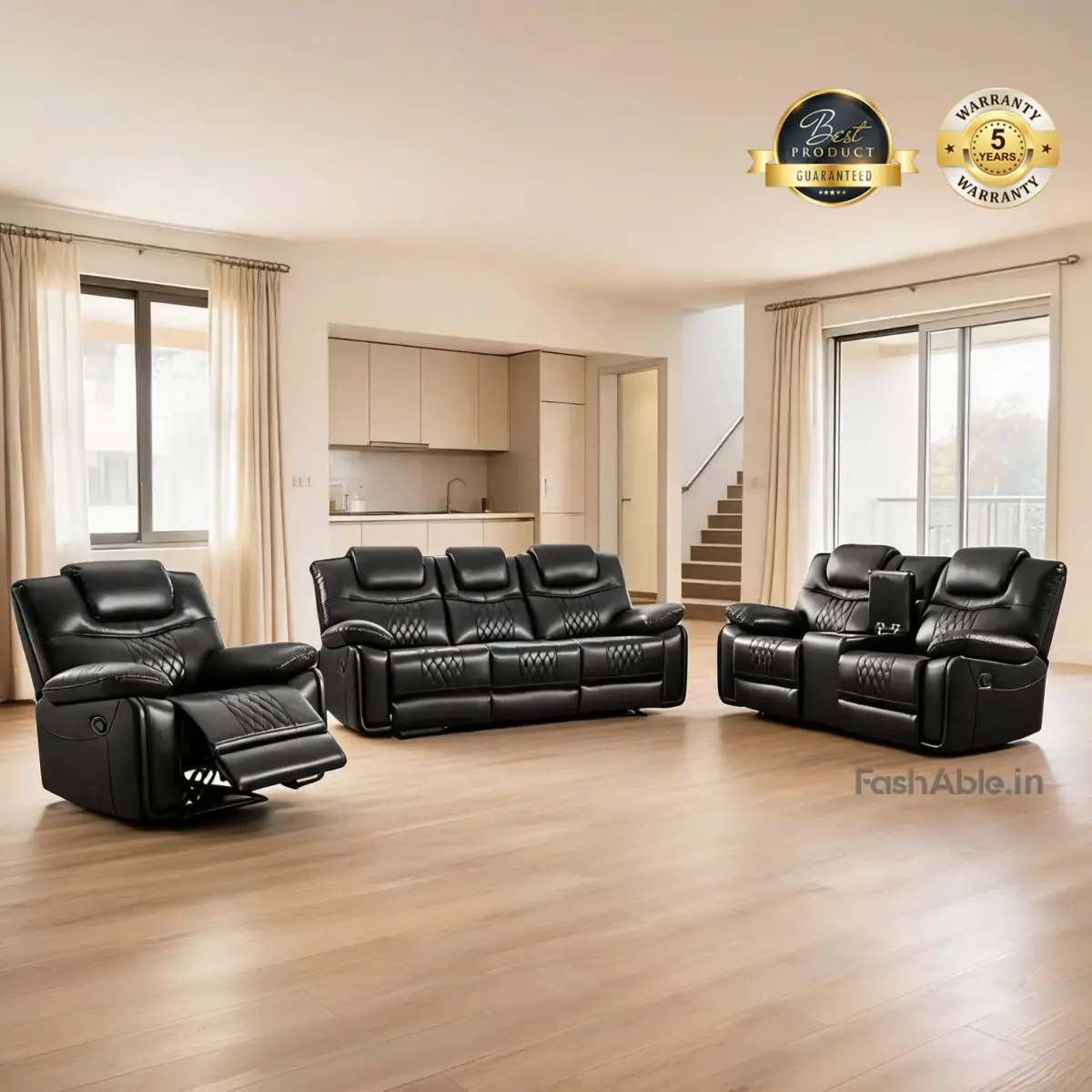 Chesfo Recliner Sofa Blk