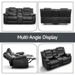 Chesfo Recliner Sofa Blk (4)