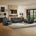 Chesfo Recliner Sofa Blk (6)