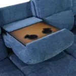 Duresto Recliner Sofa Blue (1)