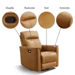 Faylen Recliner Sofa Brown (3)