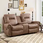 Healyon Recliner Sofa Brown (1)