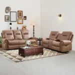 Healyon Recliner Sofa Brown (16)