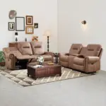 Healyon Recliner Sofa Brown (18)