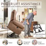 Healyon Recliner Sofa Brown (22)