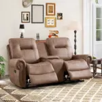 Healyon Recliner Sofa Brown (3)