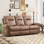 Healyon Recliner Sofa Brown (4)