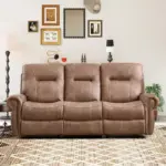 Healyon Recliner Sofa Brown (5)