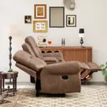 Healyon Recliner Sofa Brown (9)