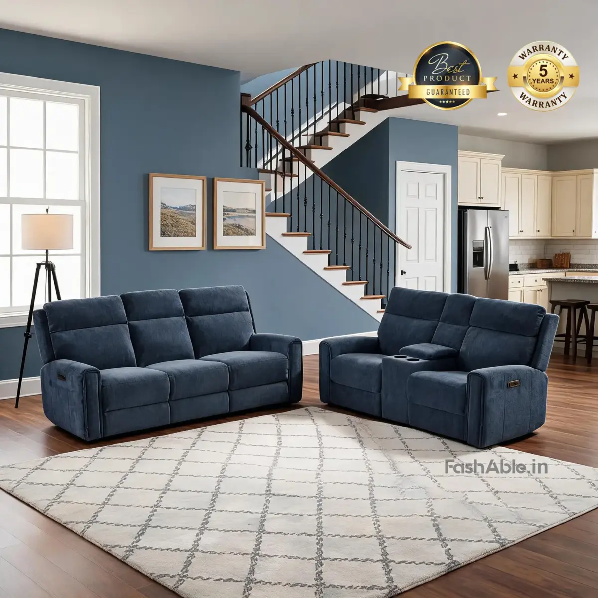 Hervin Recliner Blue (1)
