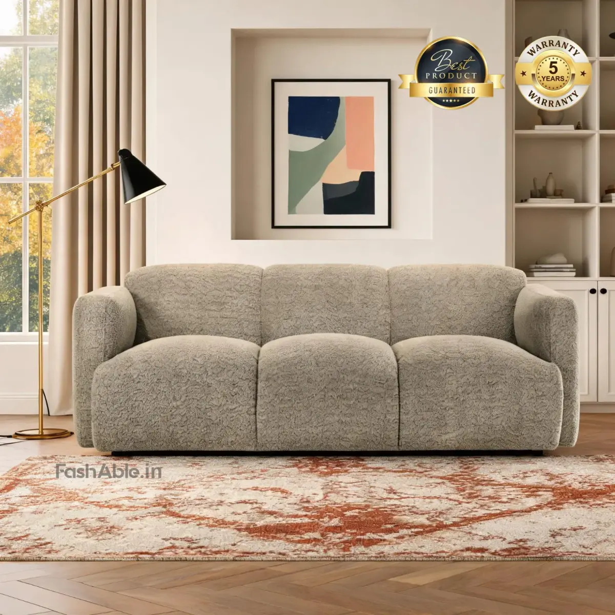 Huxley 3S Sofa Brown (8)