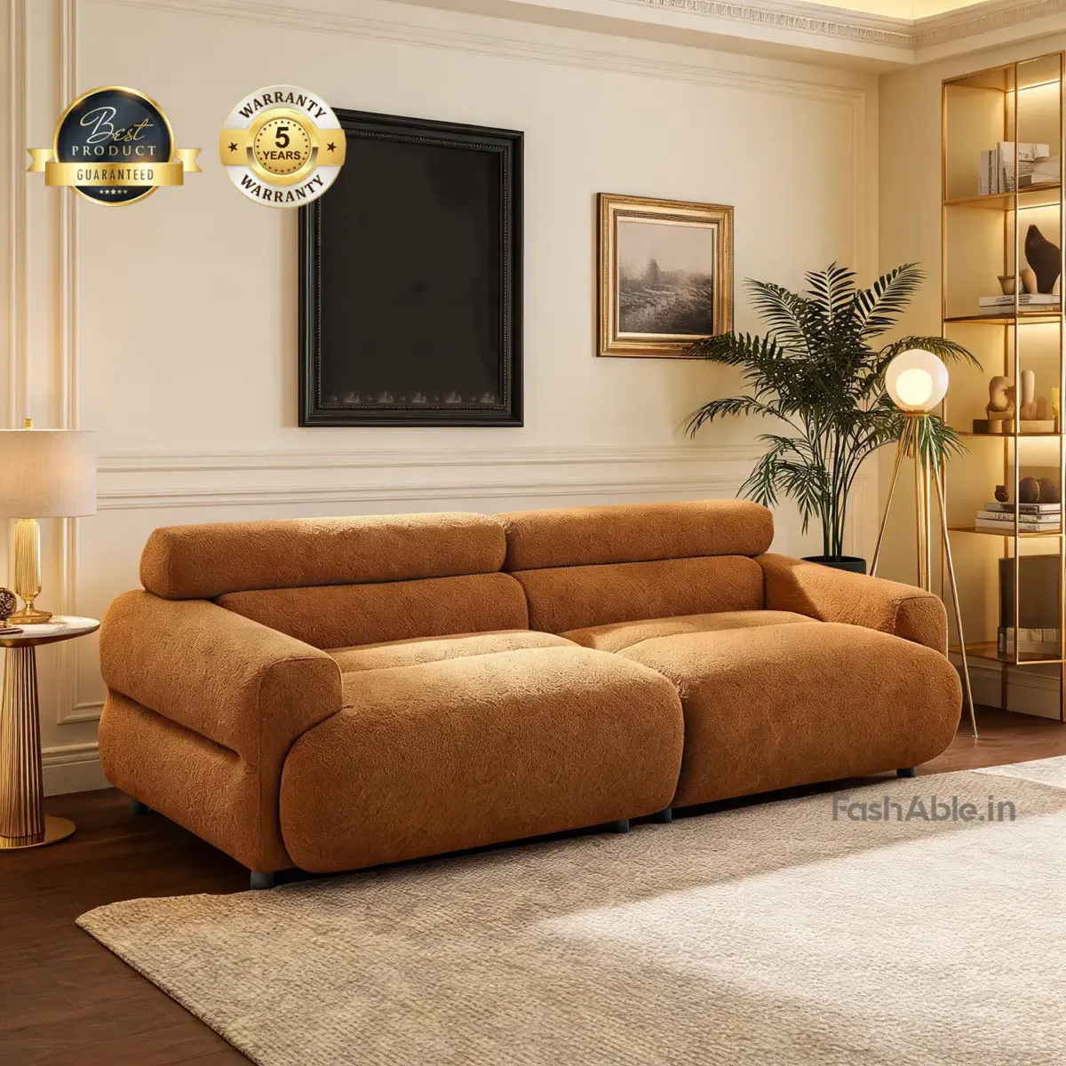 Irtiyah Sofa 2S Brown