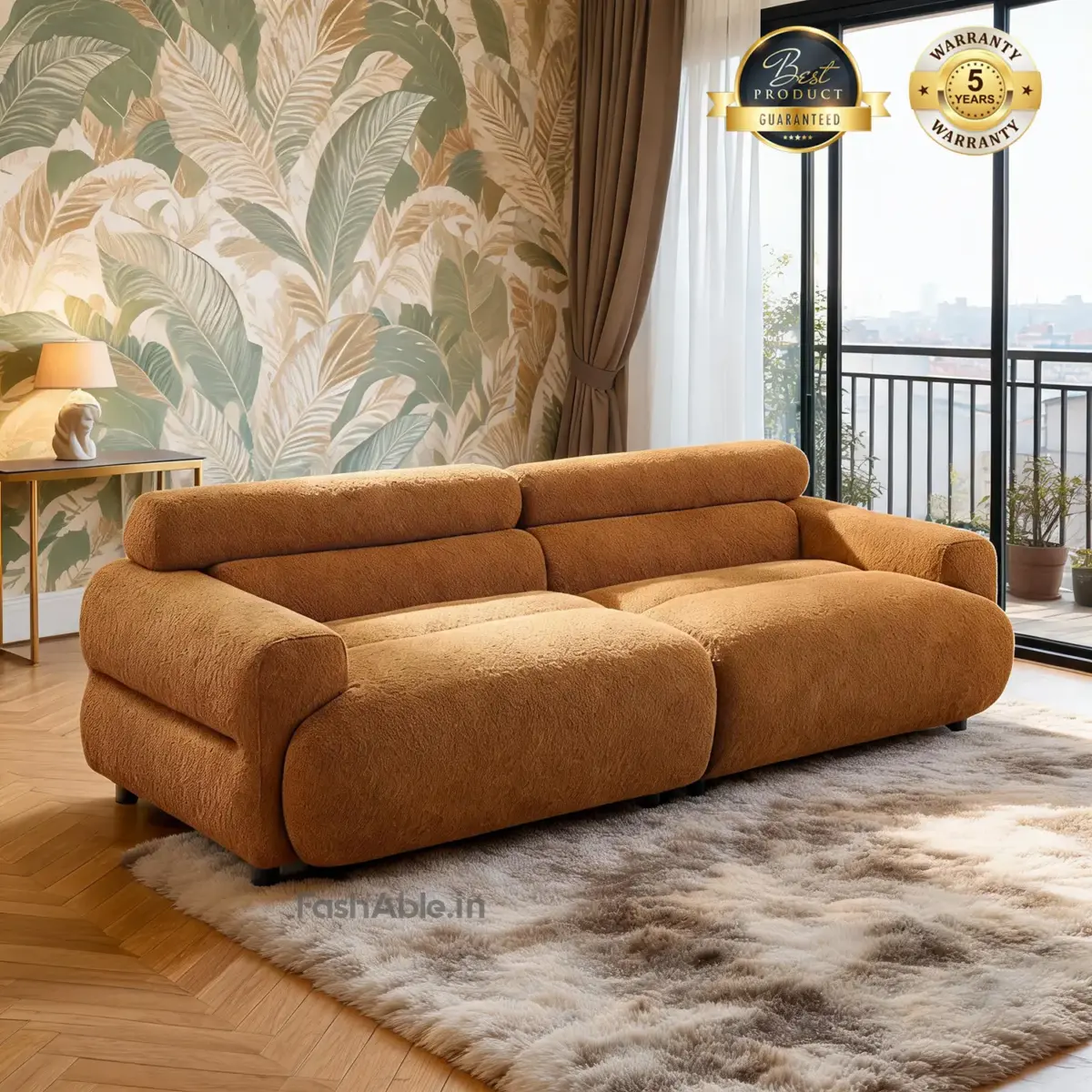 Irtiyah Sofa 3S Brown