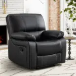 Kingsley Recliner Sofa Black (5)