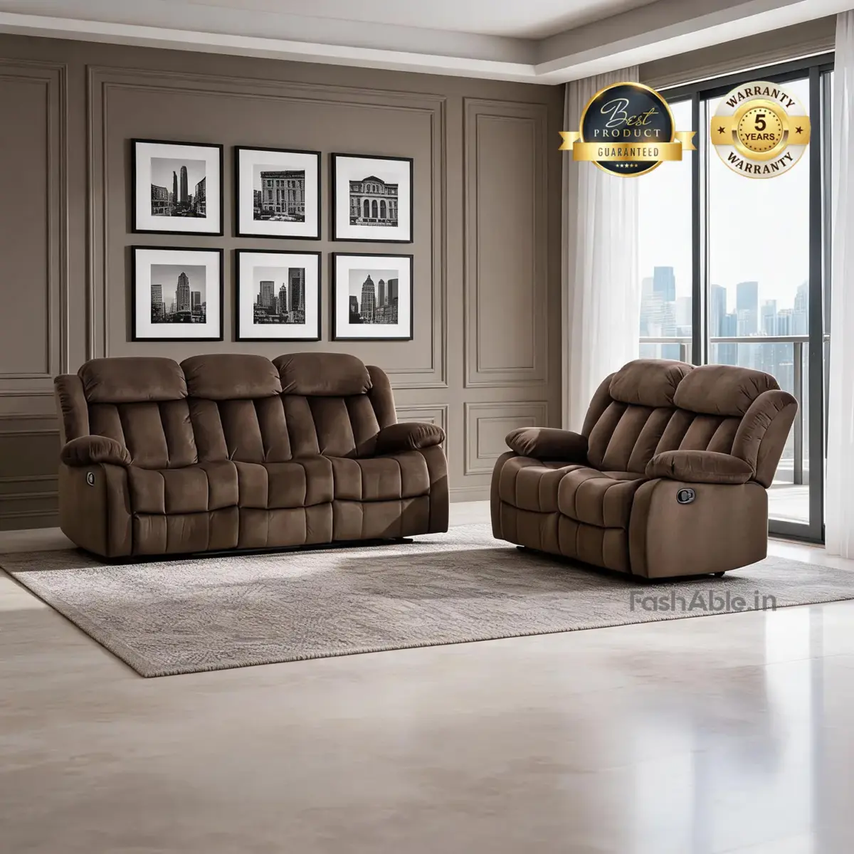 LaidBack Manual Recliner Brown