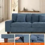 Lazren Sofa Blue (8)