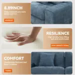 Lazren Sofa Blue (9)