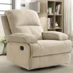 Lervin Recliner Sofa Beige (3)