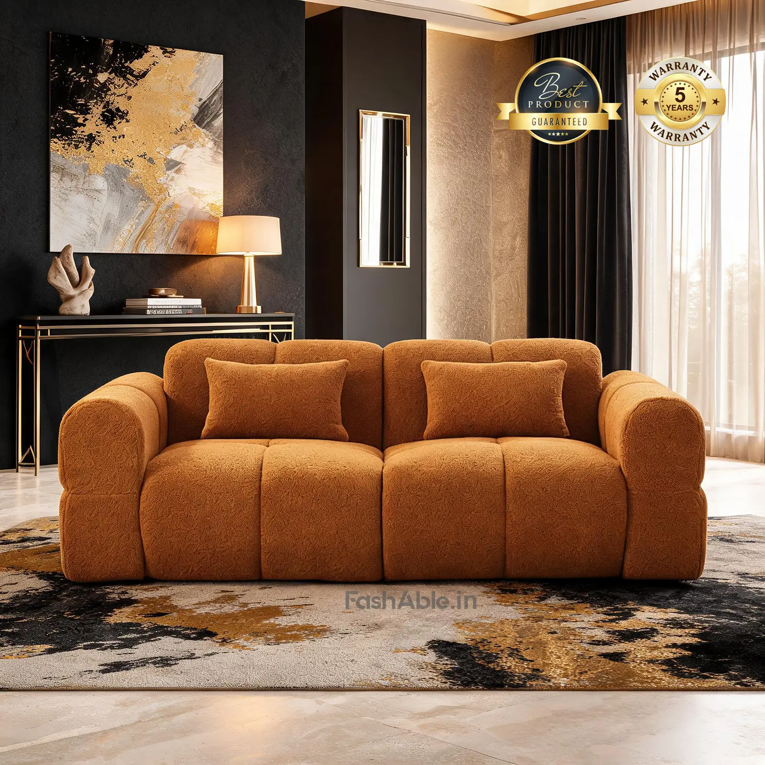 Loopara Sofa 3S Orange Loopara Sofa 3S Orange