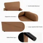 Merrick Sofa Brown (2)