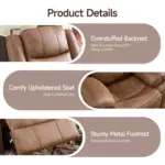 Nestrel Recliner Sofa Brown (2)
