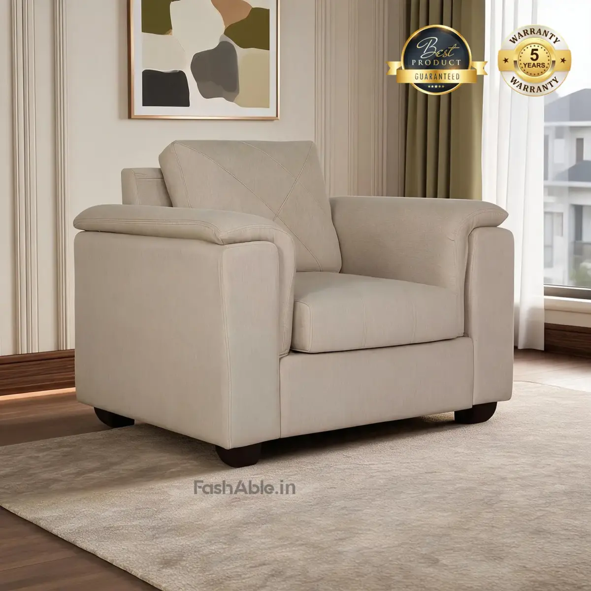 Pareno Sofa 1S Beige (1)