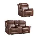 Pelsor Recliner Sofa Brown (1)