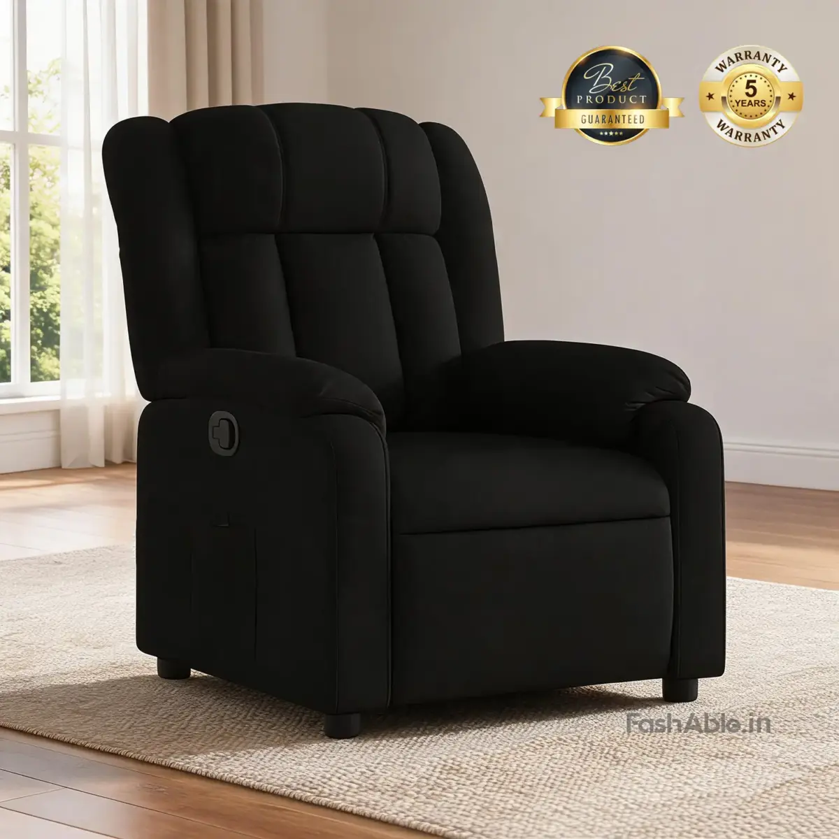 Reston Recliner Black