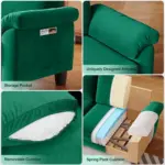 Rilvo Sofa Green (4)