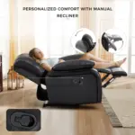 Roltin Recliner Sofa Black (13)