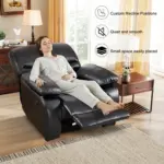 Roltin Recliner Sofa Black (14)
