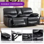 Roltin Recliner Sofa Black (15)