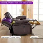 Roltin Recliner Sofa DBrown (2)
