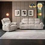 Sofina Recliner Sofa LGrey (1)