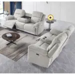 Sofina Recliner Sofa LGrey (1