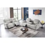 Sofina Recliner Sofa LGrey (5)
