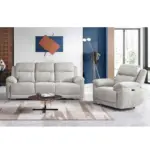 Sofina Recliner Sofa LGrey (9)