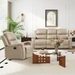 Solrest Recliner Sofa Beige (8)